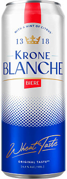 Пивной напиток Krone Blanche Biere ж/б 0,45 л